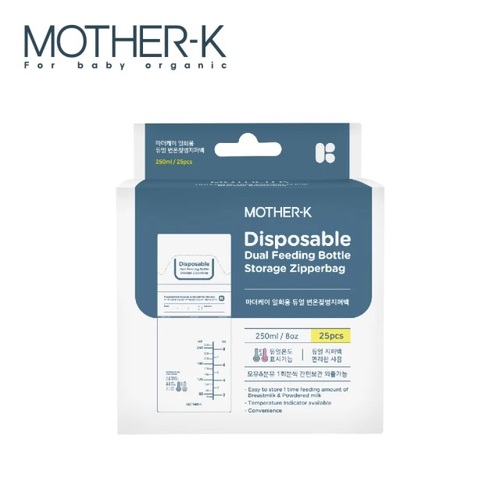 Mother-K 雙重夾鏈 溫感免洗奶瓶袋25入	產品圖