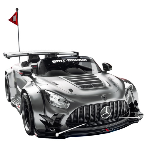 賓士雙人親子GTR-烤漆銀｜雙人電動車｜兒童電動車  |全新商品