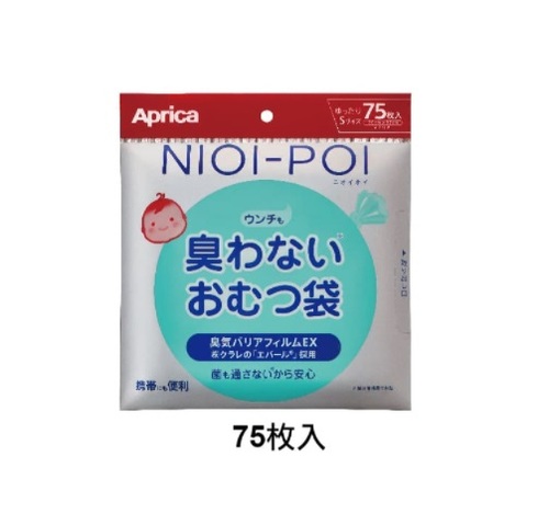 Aprica 愛普力卡 NIOI-POI強力除臭抗菌尿布處理袋(75枚入)產品圖