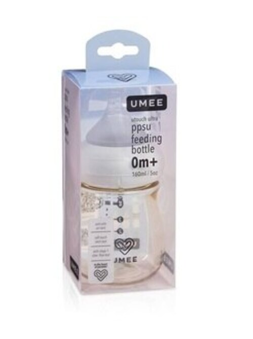 荷蘭 Umee 寬口防脹氣 PPSU 奶瓶160ml-附0號奶嘴產品圖