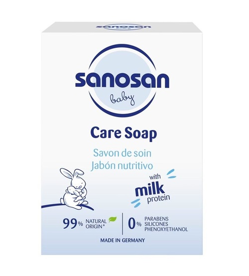sanosan珊諾 baby remind極潤潔膚皂100g產品圖