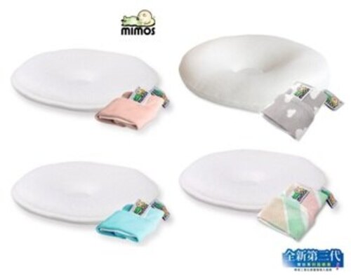 MIMOS 3D自然頭型嬰兒枕/護頭枕S/M（含枕頭+枕套）產品圖