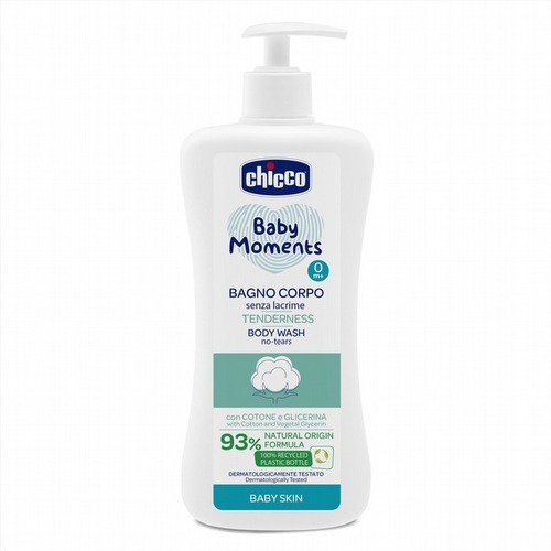 Chicco 寶貝嬰兒植萃泡泡浴露500ml-溫和不流淚配方-清新白棉產品圖