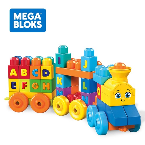 Fisher-Price 費雪MEGA BLOKS 美高大積木音樂字母學習火車  |嬰幼玩具|嬰幼兒成長玩具