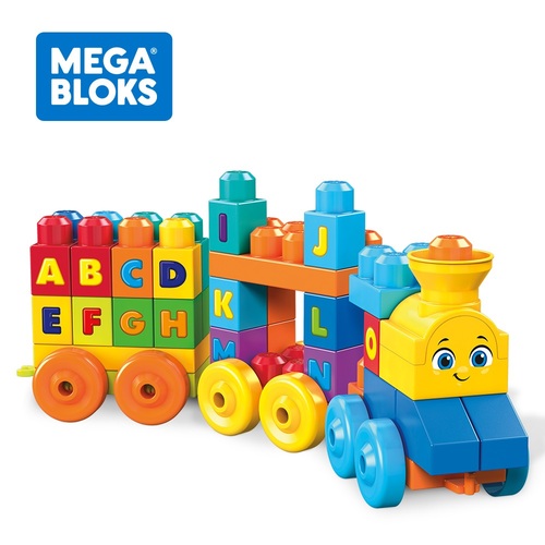 Fisher-Price 費雪MEGA BLOKS 美高大積木音樂字母學習火車產品圖