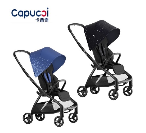（送雨罩+杯架）Capucci卡普奇 雙向旗艦自動收合推車-夢行者 Lite 手推車  |外出用品|嬰幼兒手推車