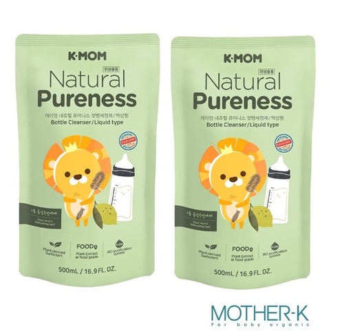 韓國K-MOM 有機植萃蔬果奶瓶清洗液-補充包2入-500ml產品圖