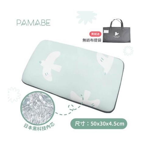 【1-3歲適用】PAMABE 4D兒童水洗透氣枕-送無紡布提袋產品圖