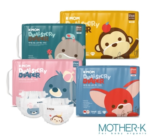 韓國MOTHER-K 新款 頂級超薄瞬吸紙尿布-黏貼型｜尿布｜尿褲