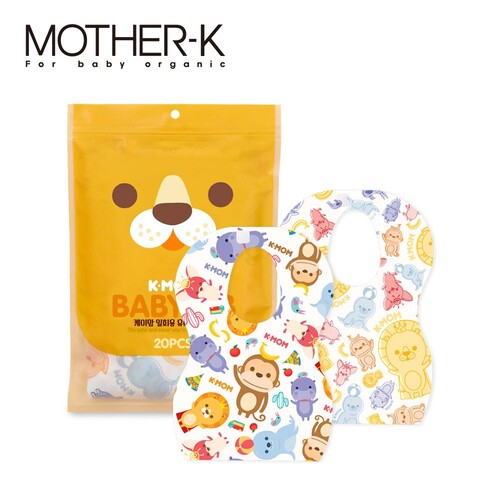 Mother-K小淘氣拋棄式圍兜(20入)  |寶寶哺育|圍兜｜圍兜夾｜畫畫衣