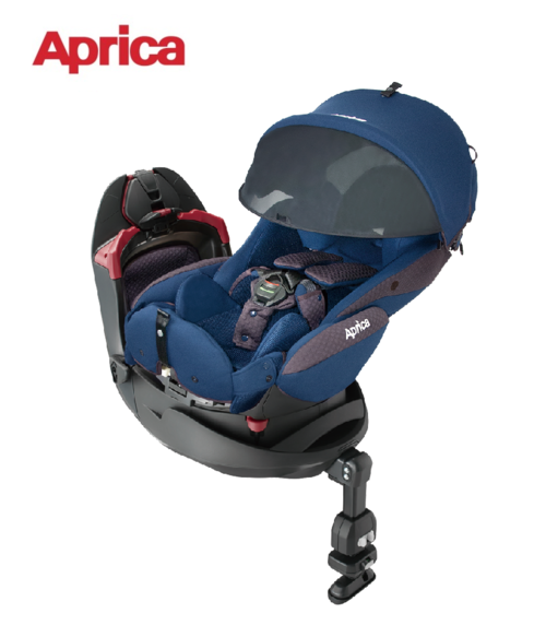Aprica愛普力卡-平躺型汽座Fladea grow 旅程系列 HIDX 360旋轉汽座-巧克藍  |外出用品|安全汽座｜增高墊