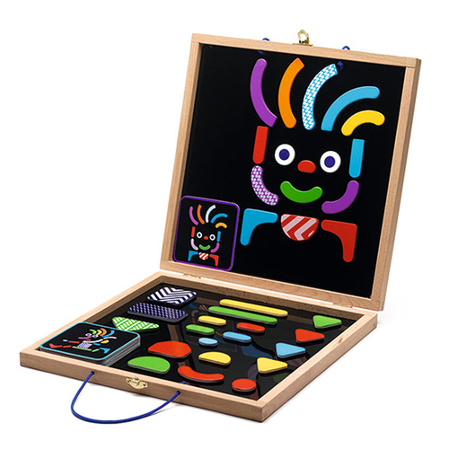 智荷 DJECO創意磁鐵拼圖盒  |嬰幼玩具|家家酒｜積木組｜黏土組｜拼圖組