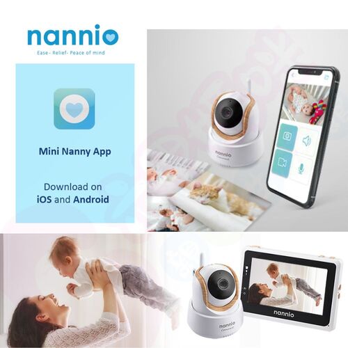 Nannio 4.3吋觸控WiFi寶寶攝影機｜寶寶監控器｜遠端視訊機｜視頻機｜監控器