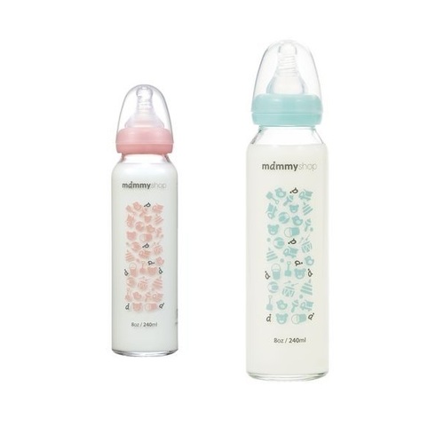媽咪小站 MAMMY SHOP 母感體驗2.0玻璃哺育奶瓶標準口徑240ml  |寶寶哺育|奶瓶｜奶嘴｜配件