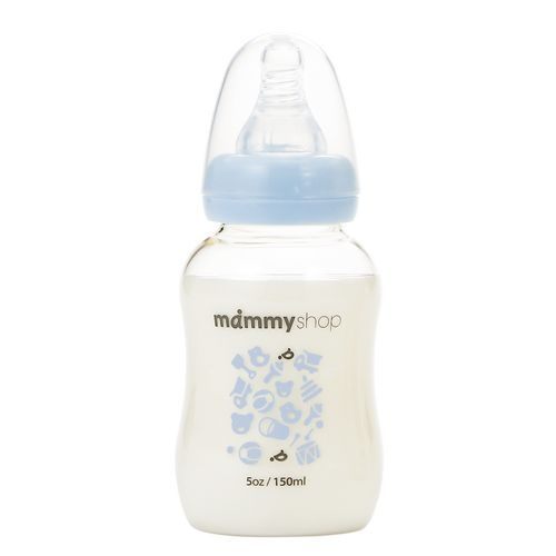 媽咪小站 MAMMY SHOP 母感體驗2.0 PPSU哺育奶瓶標準口徑150ml(朵朵藍)  |寶寶哺育|奶瓶｜奶嘴｜配件
