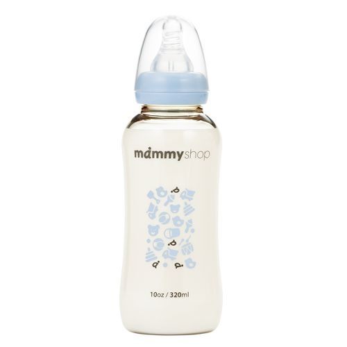 媽咪小站 MAMMY SHOP 母感體驗2.0 PPSU哺育奶瓶標準口徑320ml(朵朵藍)  |寶寶哺育|奶瓶｜奶嘴｜配件