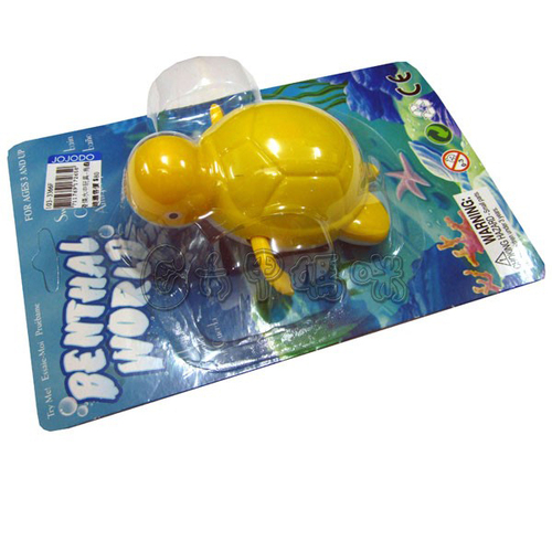 發條水中玩具-烏龜示意圖