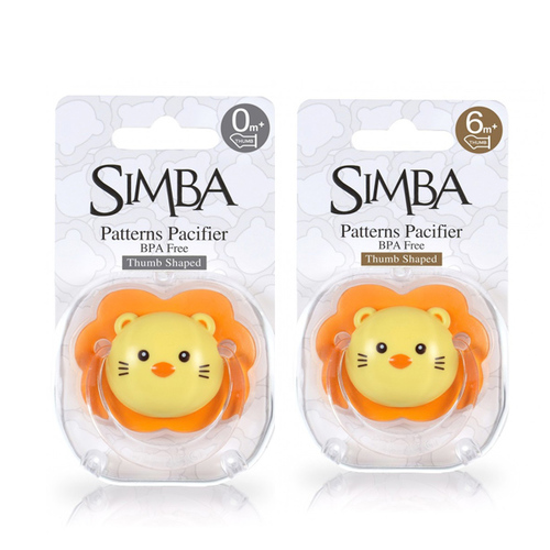 小獅王辛巴Simba-拇指安撫奶嘴(初生/較大)  |寶寶哺育|安撫奶嘴｜奶嘴鏈｜奶嘴夾