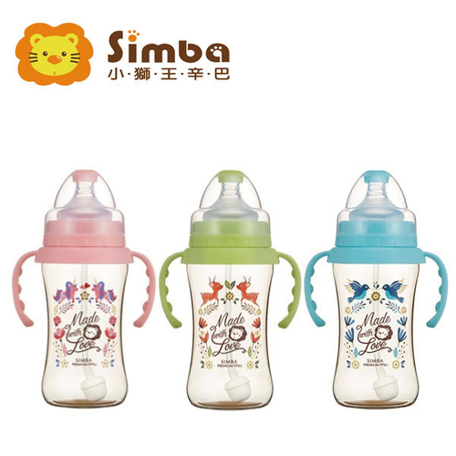 小獅王辛巴Simba- 桃樂絲PPSU自動把手寬口雙凹中奶瓶270ml  |寶寶哺育|奶瓶｜奶嘴｜配件