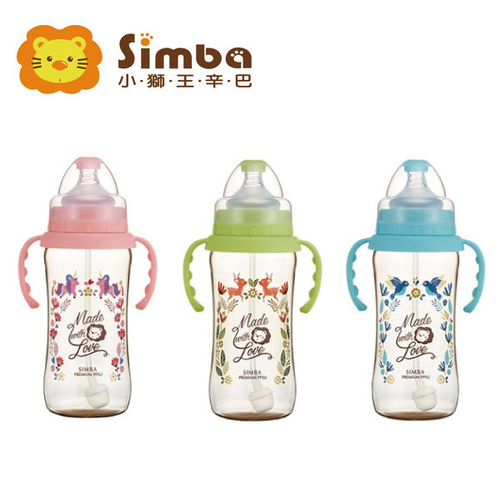 小獅王辛巴Simba-桃樂絲PPSU自動把手寬口雙凹大奶瓶 360ml產品圖
