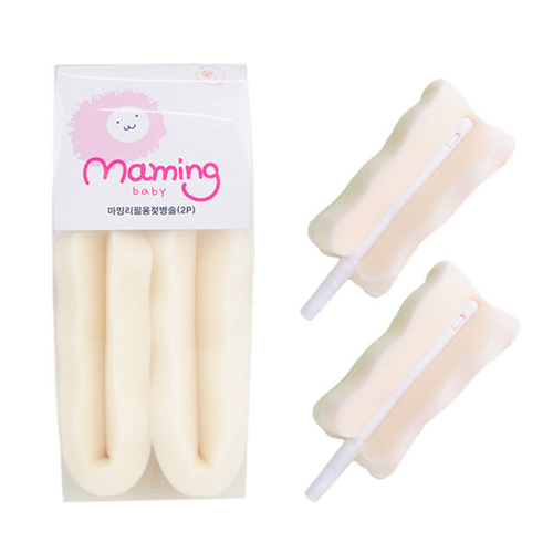 Maming baby 360度可拆式旋轉奶瓶刷頭-補充包  |寶寶哺育|奶瓶刷｜清潔用品