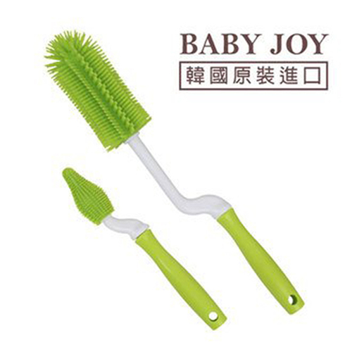 Baby Joy perfection 矽膠奶瓶刷(內附奶嘴刷1支)  |寶寶哺育|奶瓶刷｜清潔用品
