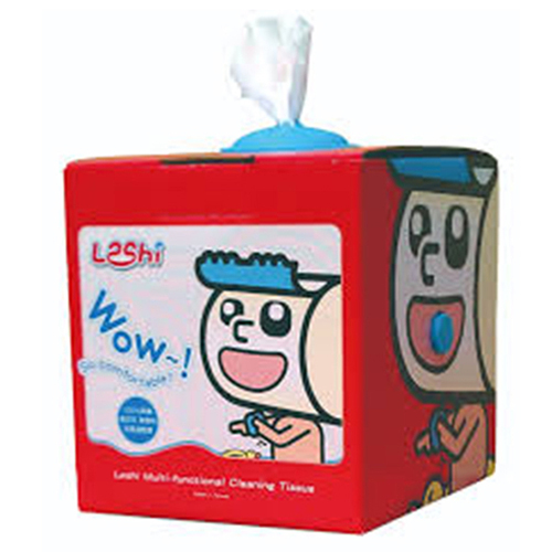 Leshi樂適 - 嬰兒乾濕兩用布巾 抽取式單盒入 (100抽)產品圖