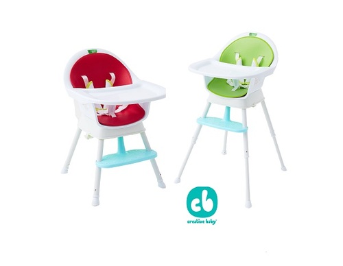 Creative Baby 創寶貝 三合一成長型餐椅 ( 綠色/ 紅色 ) (Sprout 3 in 1 Hi-Lo Chair)產品圖