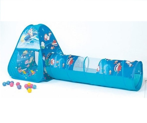 親親 ChingChing 三角帳篷+隧道+100顆彩球(彩盒裝)  |嬰幼玩具|溜滑梯｜遊戲球屋｜跳跳馬