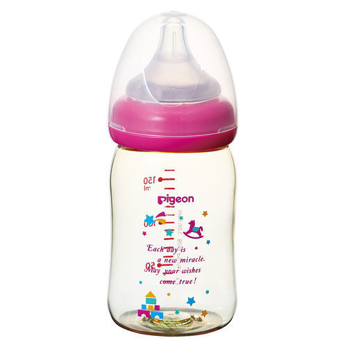 貝親 Pigeon 寬口母乳實感PPSU奶瓶160ml(木馬城堡)產品圖