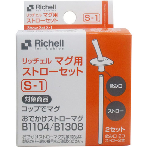 Richell 補充吸管配件組盒裝產品圖
