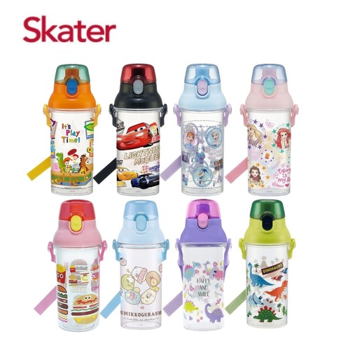 Skater直飲透明水壺 (480ml)多款可選  |全新商品