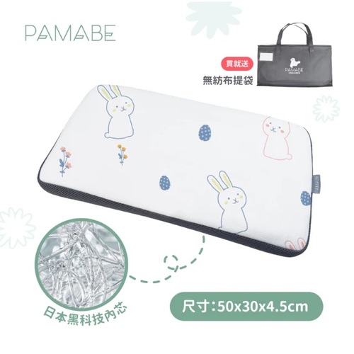 【1-3歲適用】PAMABE 4D兒童水洗透氣枕-送無紡布提袋  |全新商品