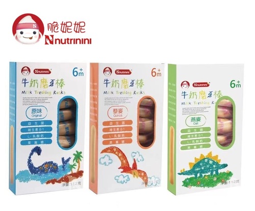 Nnutrinini脆妮妮 牛奶磨牙棒-3種口味  |全新商品