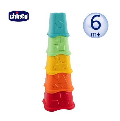 Chicco-ECO+益智趣味疊疊杯  |嬰幼玩具|嬰幼兒成長玩具