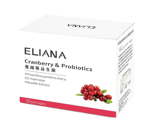 【買三送一】ELIANA 莉安娜蔓越莓益生菌 30入/盒產品圖