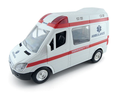 小小家 - 工程小車車-聲光磨輪救護車  |嬰幼玩具|小小家 工程車