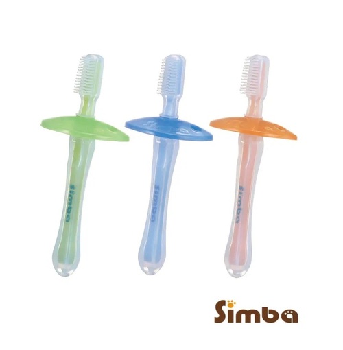 小獅王辛巴Simba-矽膠練習牙刷-顏色隨機出產品圖