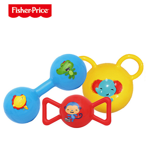 費雪 Fisher-Price 搖鈴球套裝  |嬰幼玩具|布質玩具｜球類玩具