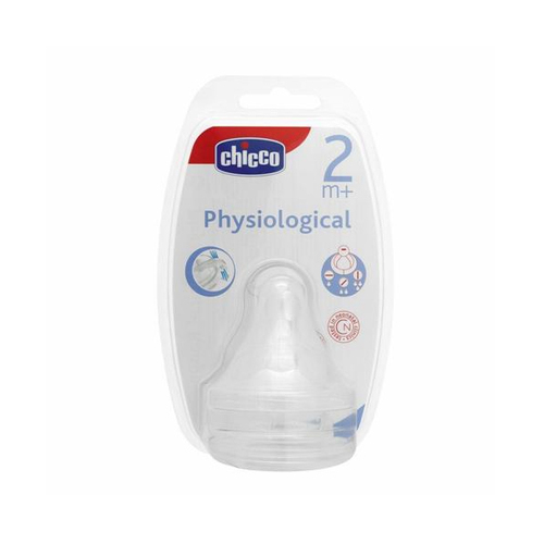 Chicco舒適哺乳-矽膠奶嘴(流量控制)2入  |寶寶哺育|奶瓶｜奶嘴｜配件