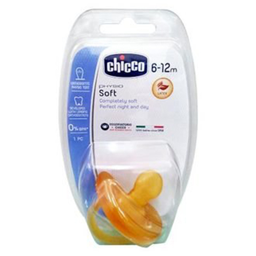 Chicco舒適哺乳-乳膠拇指型安撫奶嘴(中)6-12m