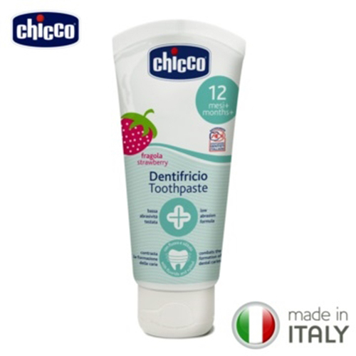 Chicco木醣醇含氟牙膏/水果草莓  |清潔護膚|口腔清潔｜牙刷｜牙膏