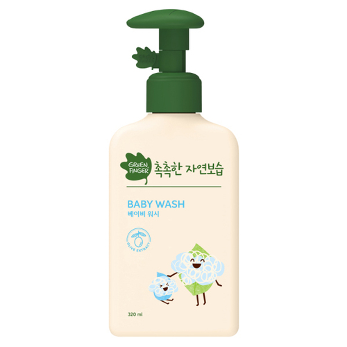 綠手指CHOK CHOK三效保濕嬰幼兒沐浴乳320ml  |清潔護膚|沐浴乳｜洗髪乳｜香皂