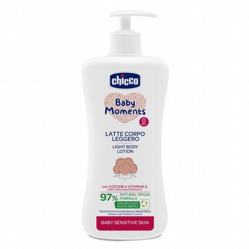 Chicco敏弱肌寶貝嬰兒清透潤膚乳液500ml  |清潔護膚|乳液｜嬰兒油｜護理用品