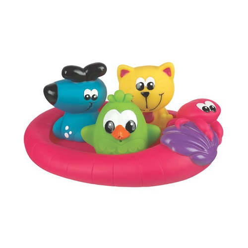 Playgro 軟膠洗澡組 漂浮夥伴  |嬰幼玩具|戲水玩具｜泳圈｜泳池