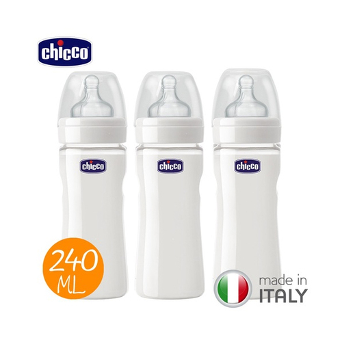 Chicco矽膠玻璃奶瓶促銷組3大  |寶寶哺育|奶瓶｜奶嘴｜配件