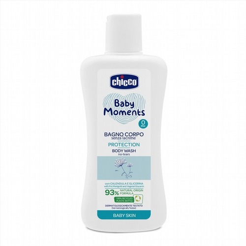 Chicco 寶貝嬰兒植萃泡泡浴露200ml-溫和不流淚配方  |清潔護膚|沐浴乳｜洗髪乳｜香皂