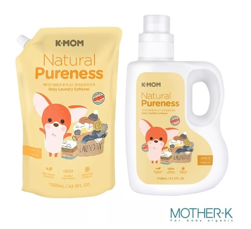 韓國K-MOM有機植萃嬰幼兒柔軟精-（瓶裝+補充包）  |清潔護膚|洗衣用品｜衣架