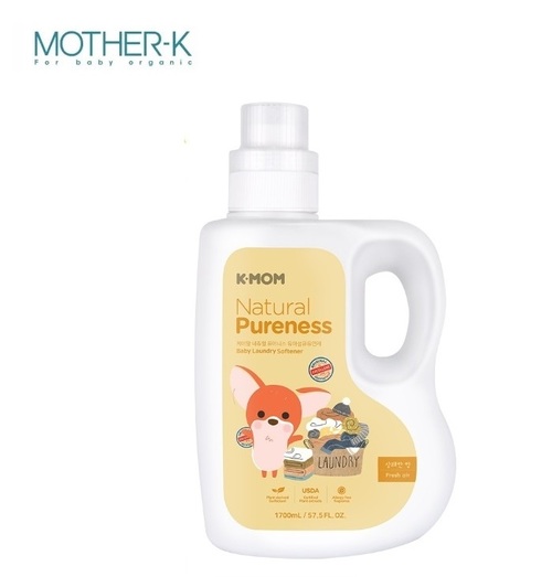 韓國K-MOM有機植萃嬰幼兒柔軟精-瓶裝1700ml  |清潔護膚|洗衣用品｜衣架