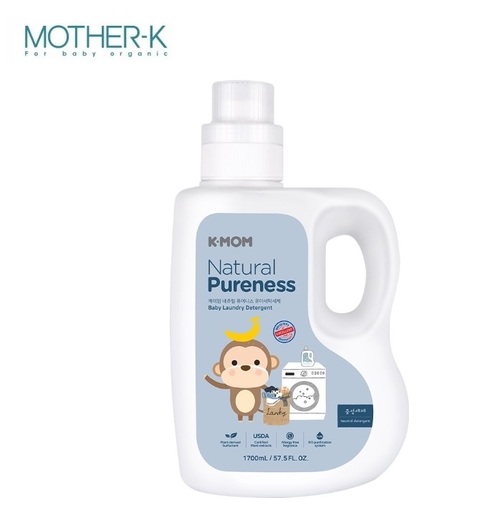韓國K-MOM有機植萃嬰幼兒洗衣精-瓶裝1700ml  |清潔護膚|洗衣用品｜衣架